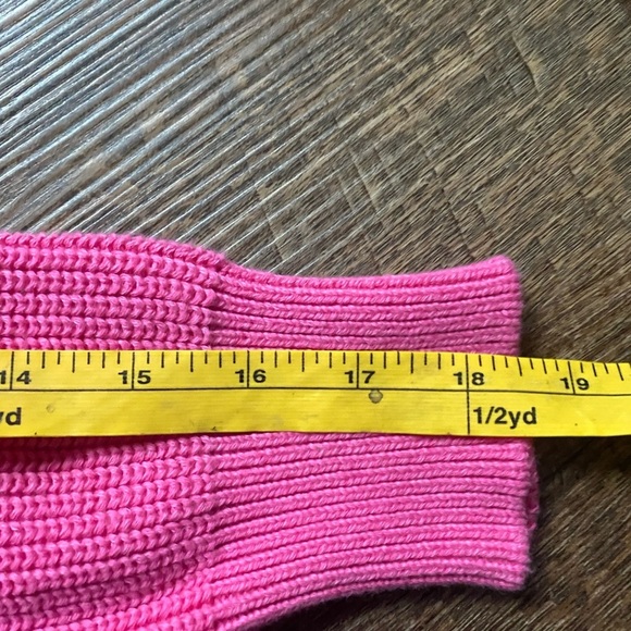 MICHAEL STARS pink cotton Crewneck Pullover Sweater NWT sz S preppy cute casual - Picture 9 of 15